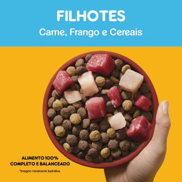 Ração PEDIGREE  Filhote Sabor Carne, Frango e Cereais: Peso 20,1kg - Imagem 5